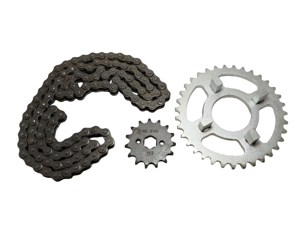 KIT CORONA, PIÑON Y CADENA HONDA DAX ST-70 35/15T 420H-112L RIDE GEAR