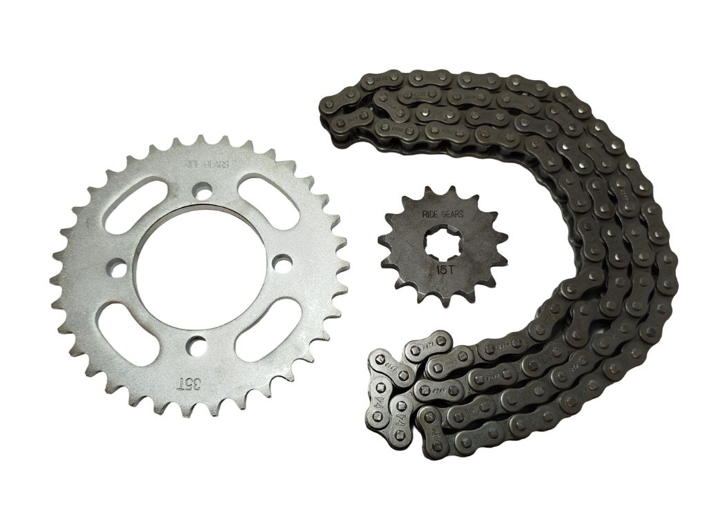 KIT CORONA, PIÑON Y CADENA YAMAHA CRYPTON 110 NEW 35/15T 428H-110L RIDE GEAR