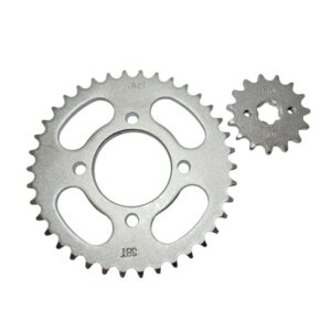 KIT CORONA Y PIÑON CG 150 S2 / ZANELLA HJ 125 – 38/15T 428H OMR28303