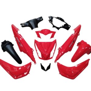 KIT PLASTICOS HONDA WAVE 110 S (ROJO) 11 PCS RIDE GEARS RG-33324